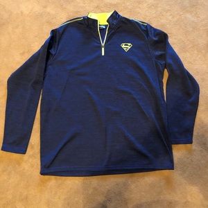 Superman half zip pullover men’s XL